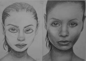 21.08.08. Sz. K. (14 éves) 1. és 3. napi rajza